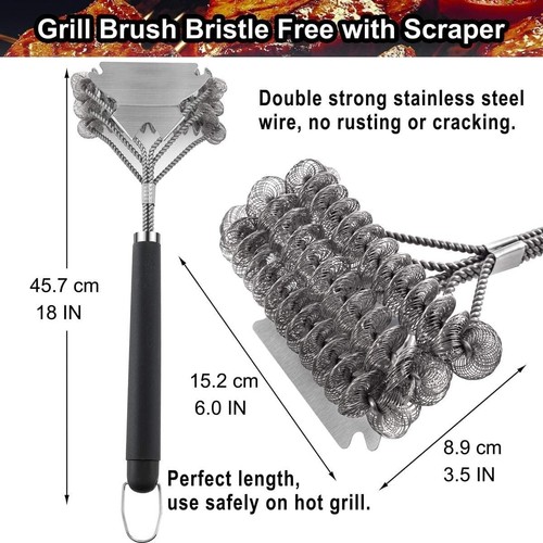 Spazzola per barbecue senza